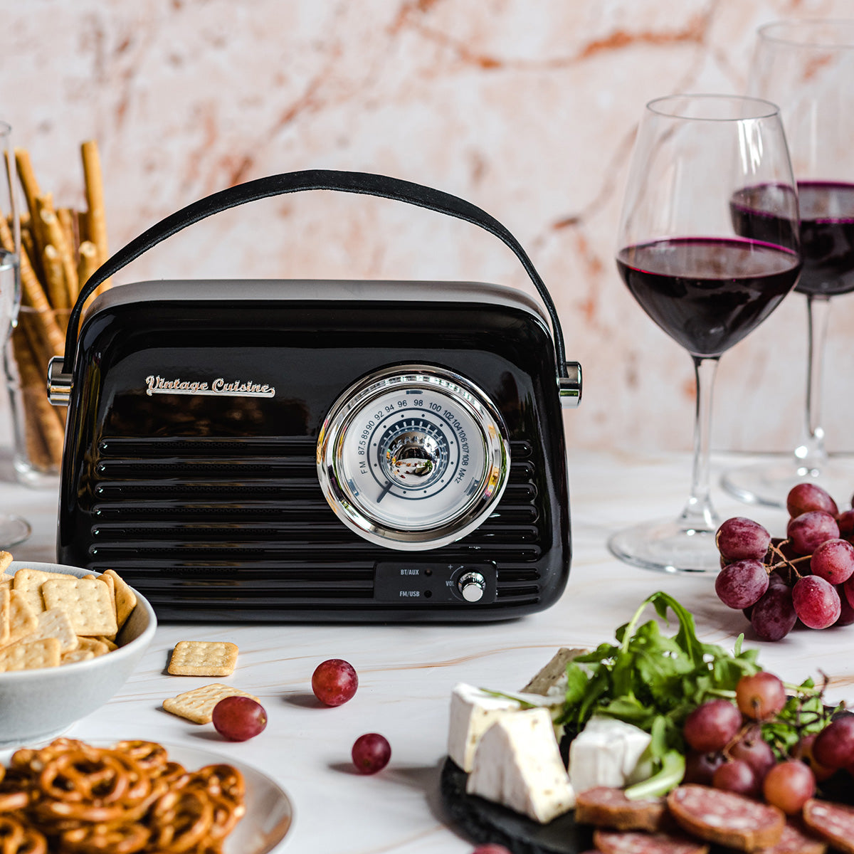 Retro radio with Bluetooth speaker Vintage Cuisine