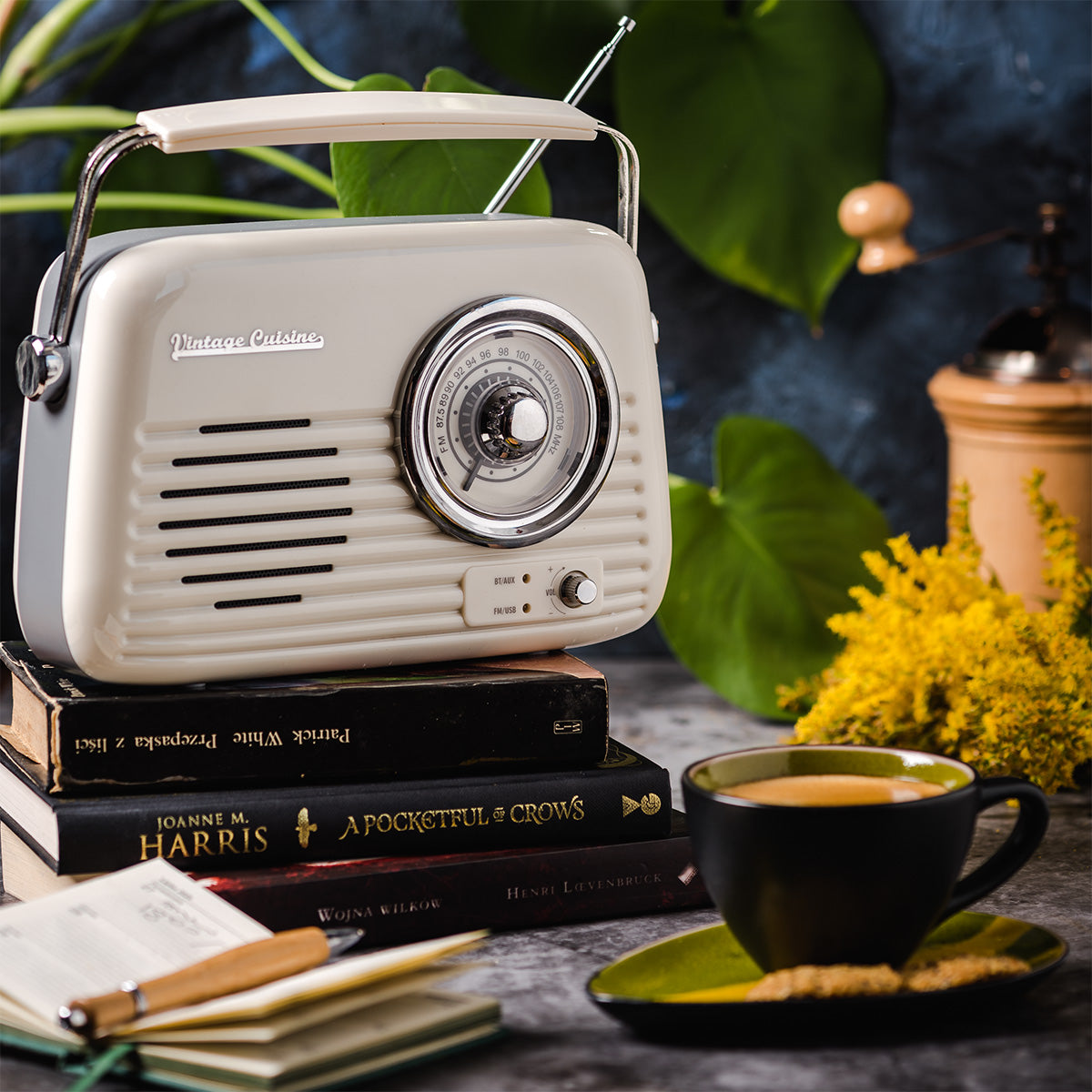 Rádio com bluetooth Vintage Cuisine