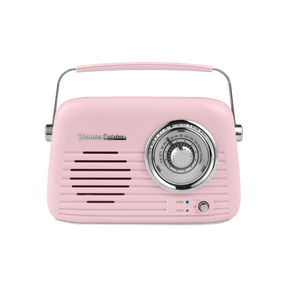 Chrome retro radio with bluetooth speaker by Vintage Cuisine