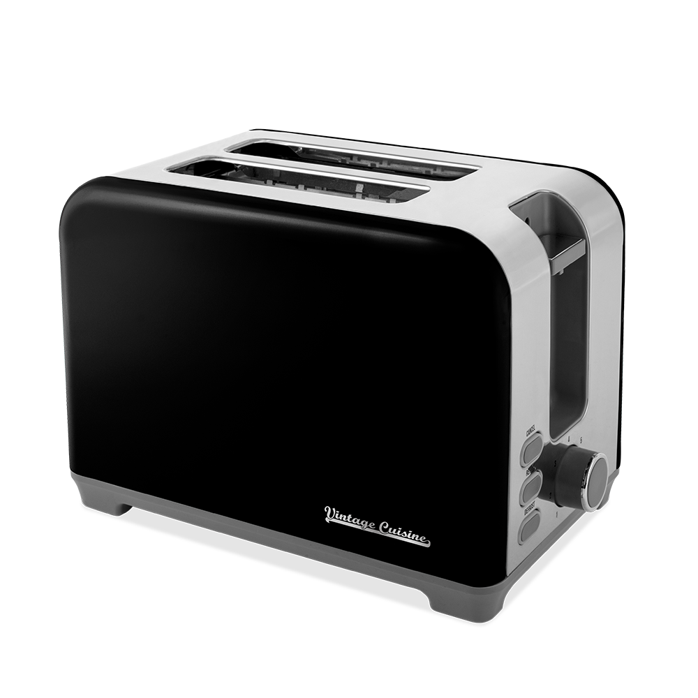 RetroToast 2 Slice Toaster - Black 